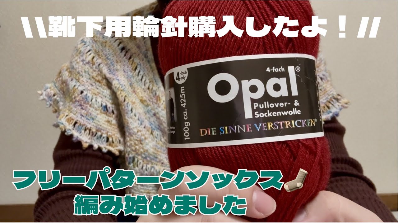 Vol.52 靴下用輪針購入🪡✨フリーパターンソックス🧦紹介！