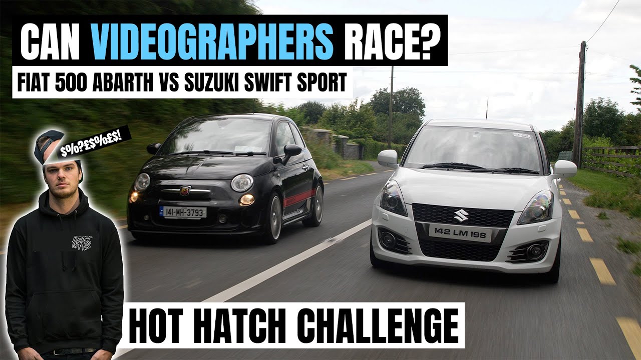 CAN VIDEOGRAPHERS RACE? | FIAT 500 ABARTH vs. SUZUKI SWIFT SPORT