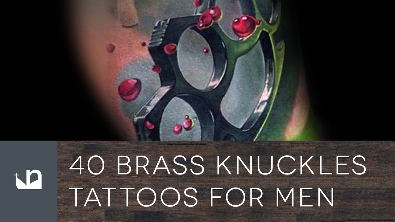 40 Brass Knuckles Tattoos For Men