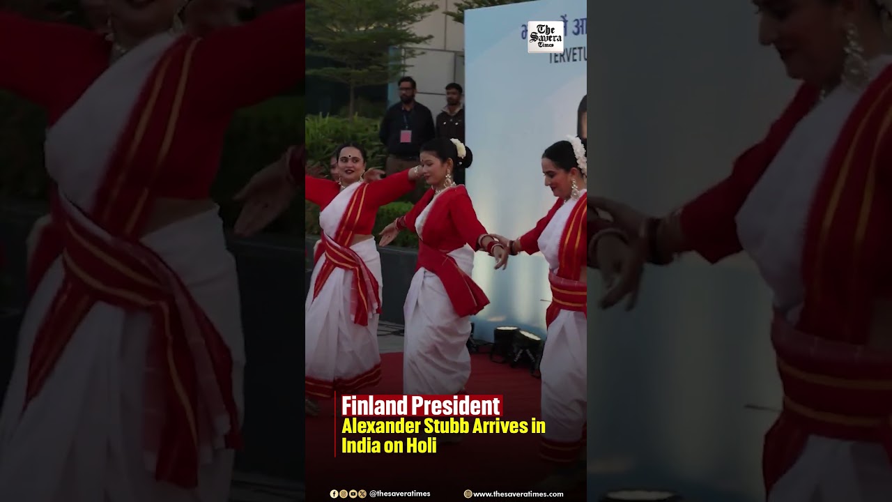 Finland President Alexander Stubb Arrives in India on Holi