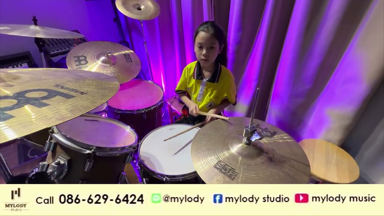 Smoke On The Water Drum Cover by ไมด้า