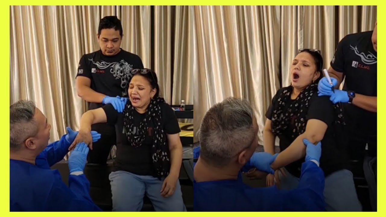 Chris Leong Treatment Neck, Wrist, Tennis Elbow and Lower Back Problems😱