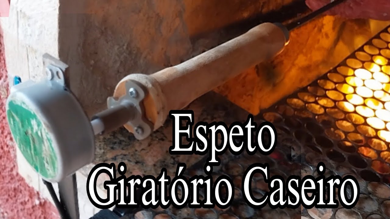 ESPETO GIRATÓRIO, FÁCIL!  FAÇA VOCÊ MESMO!