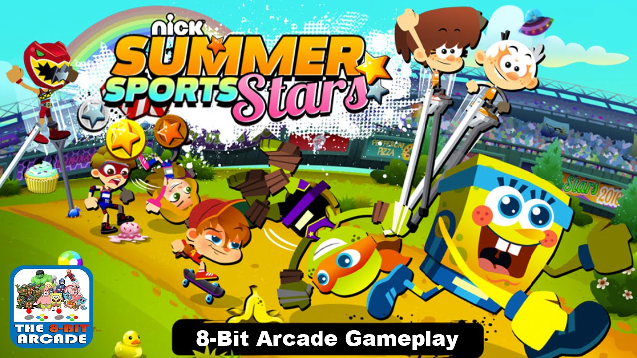 Nick Summer Sports Stars — Лето — это время для участия в сумасшедших играх (геймплей)