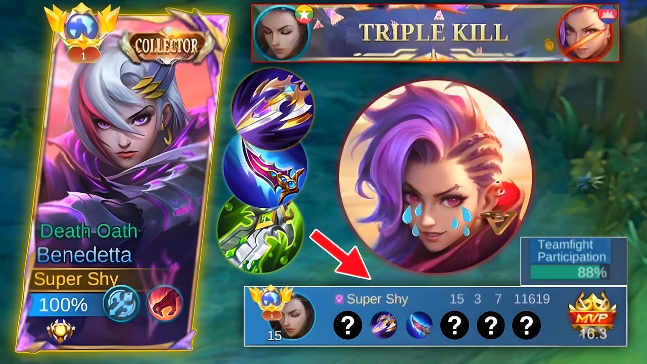BENEDETTA BEST HYPER CARRY BUILD 2024!! 🔥 VS GLOBAL IXIA | MOBILE LEGENDS