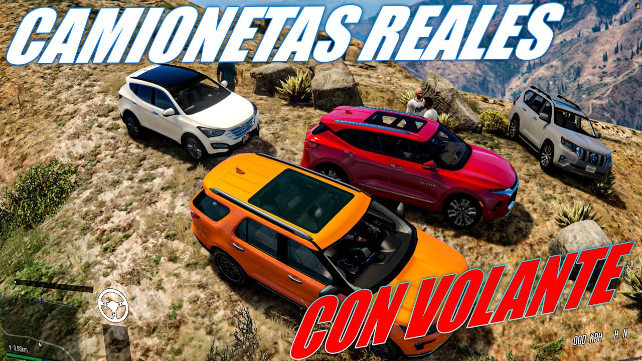MANEJANDO CON VOLANTE EN GTA V||IMPRESIONANTE CONVOY OFFROAD||