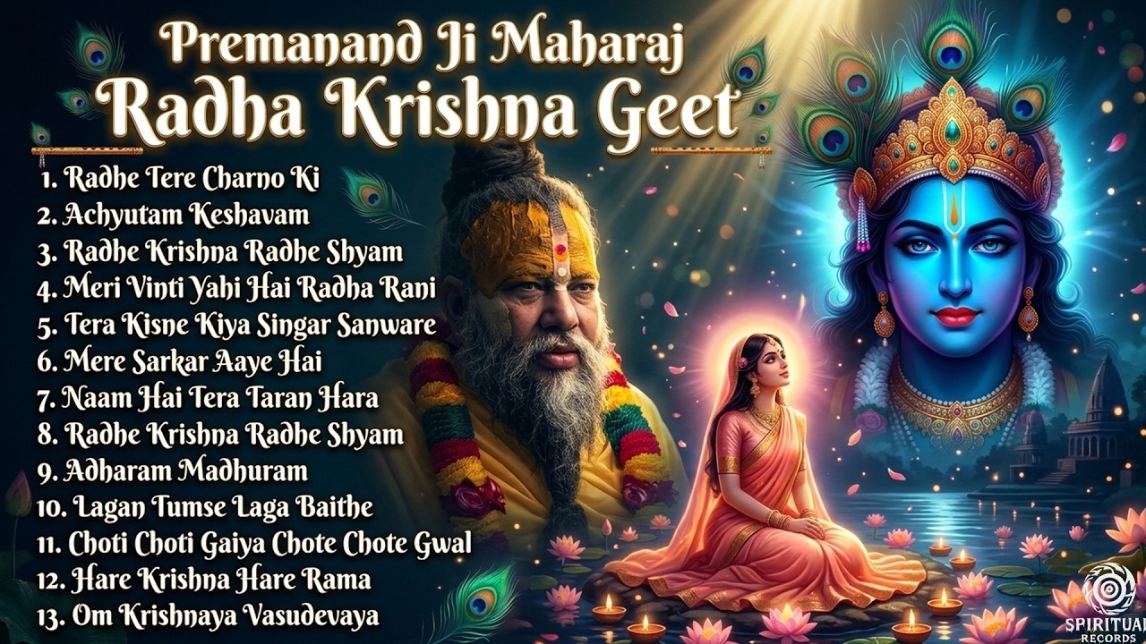 🌸 Peaceful Bhakti Songs 2025 | Stress Relief & Inner Peace 🙏💫 Radha Krishna Meditation Kirtan