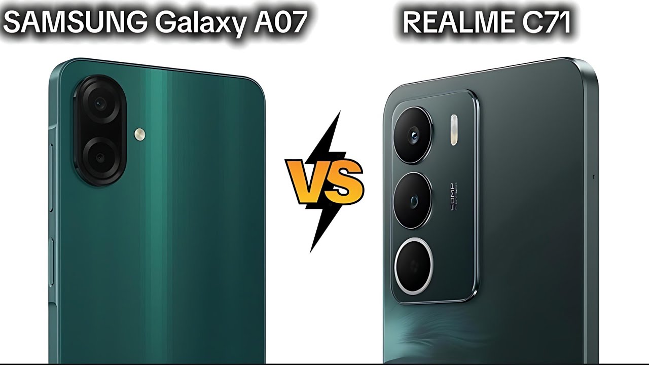 SAMSUNG Galaxy A07 vs REALME C71 | Pełne por&oacute;wnanie