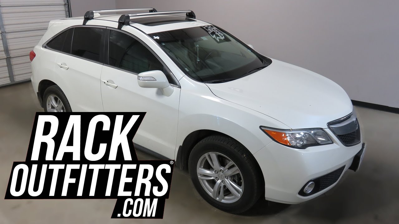 Acura RDX bare roof with Rhino-Rack 2500 RS Vortex Roof Rack Crossbars