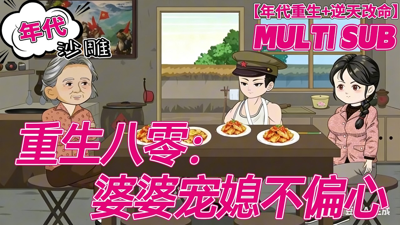 💕热门【年代动画】《重生八零：婆婆宠媳不偏心》偏心女儿反被弃，瘫痪饿死后重生，我只疼随军苦命儿媳！#重生 #沙雕剧情 #bdhm