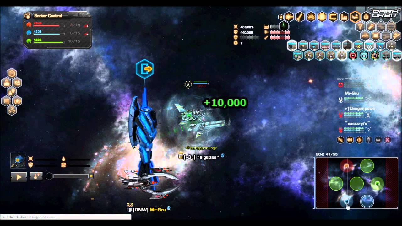 Dark Orbit DE3 Hunt+SECTOR CONTROL*NEW*