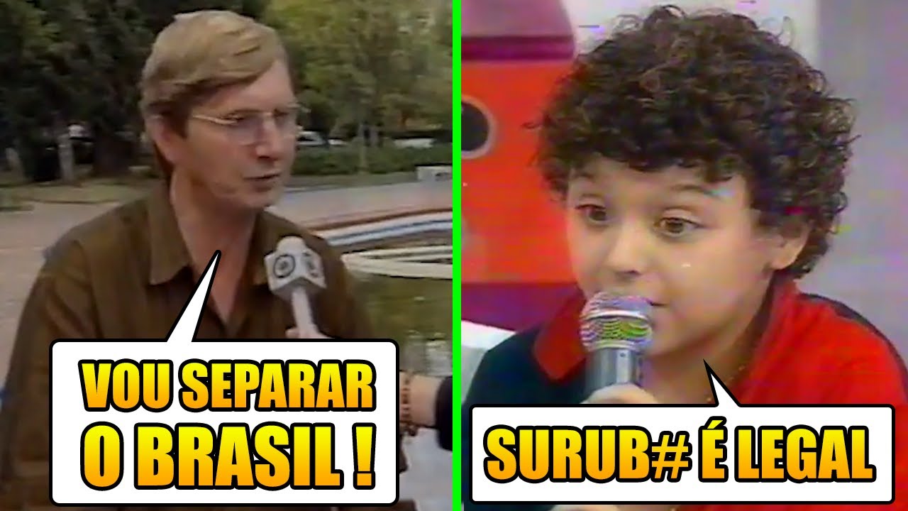 Os Momentos Mais ABSURDOS da TV nos Anos 90!