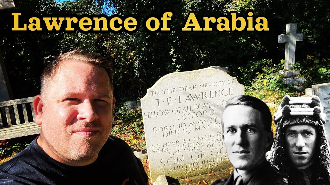 The Grave of Lawrence of Arabia: T. E. Lawrence, Moreton, Clouds Hill, Bovington, Dorset.