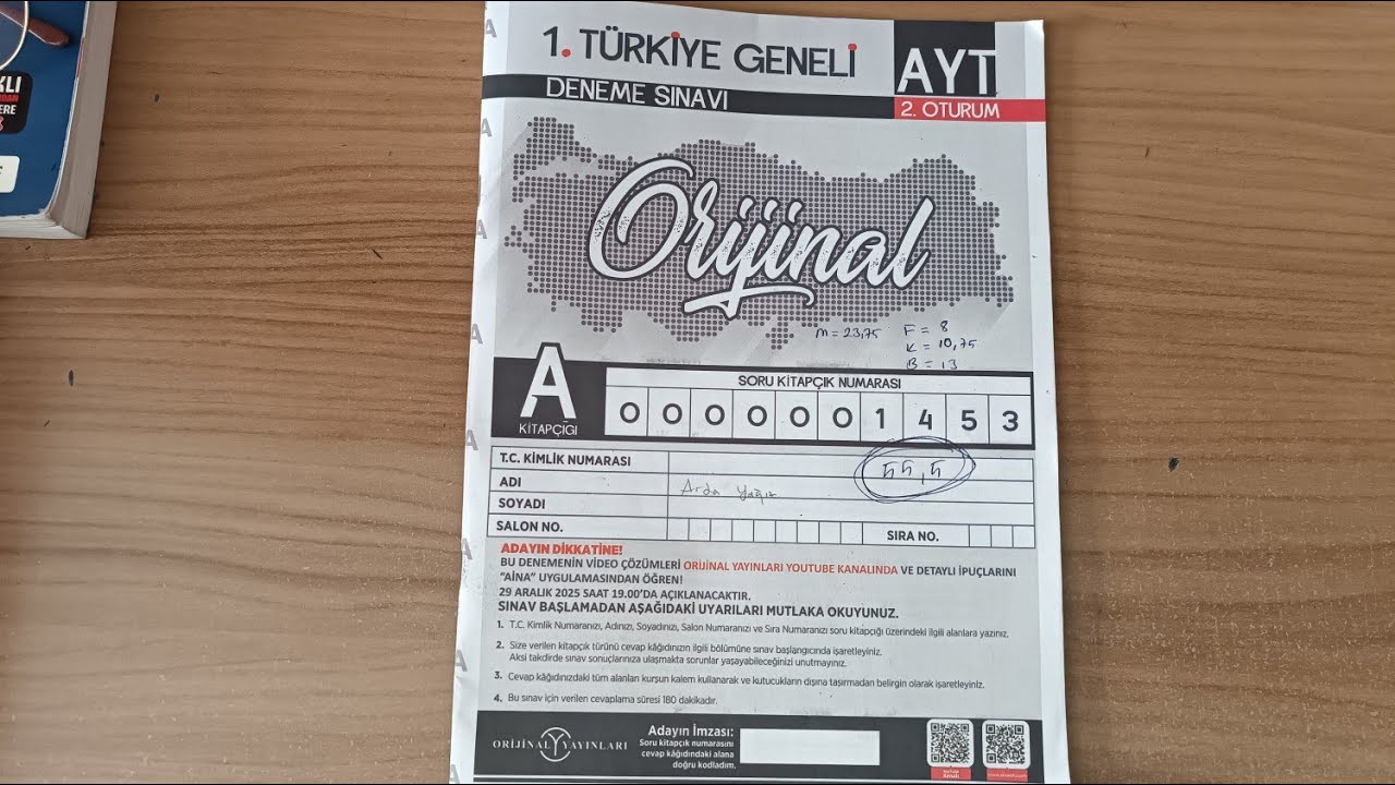 Orijinal AYT Analizim #yks2026 #mezun #ayt
