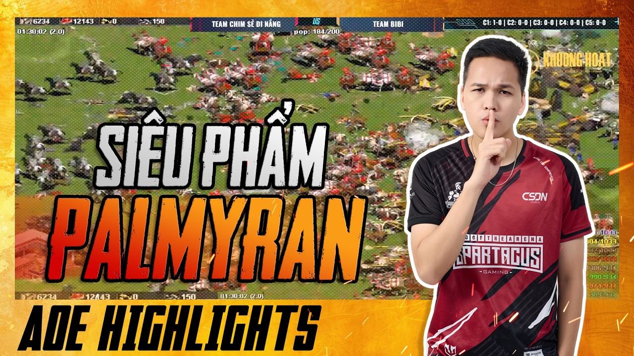 TINH HOA 4V4 HỘI TỤ!!! CSDN thiết lập SIÊU PHẨM khi cầm PALMYRAN | AoE Highlights #aoe