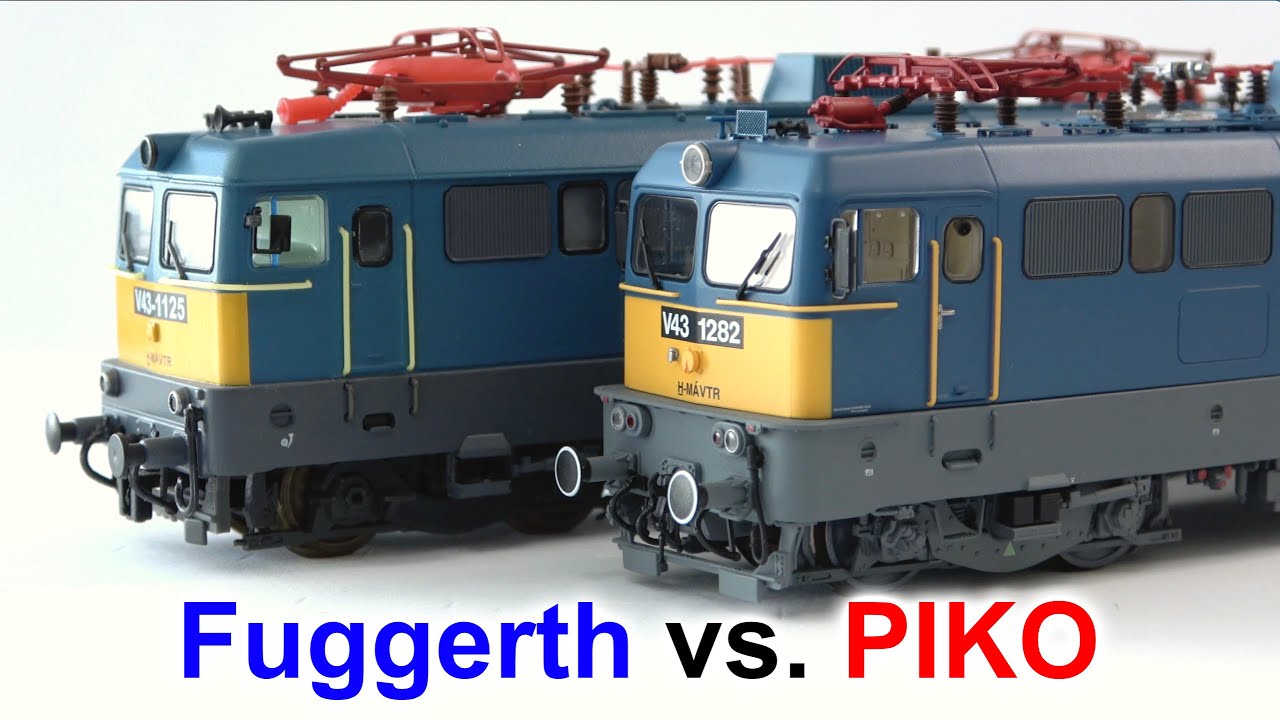 Fuggerth vs PIKO - V43-as mozdonyok összehasonlítása (4K UHD)