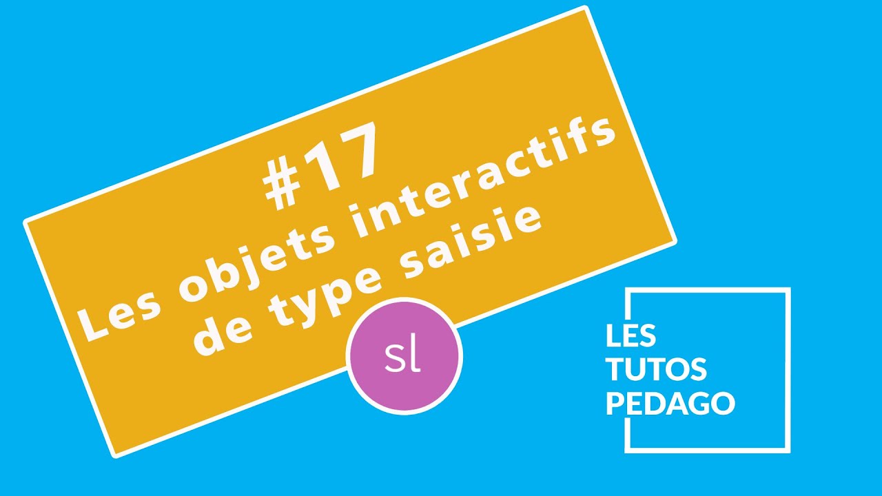Articulate Stroyline - #17 - Les objets interactifs de type saisie