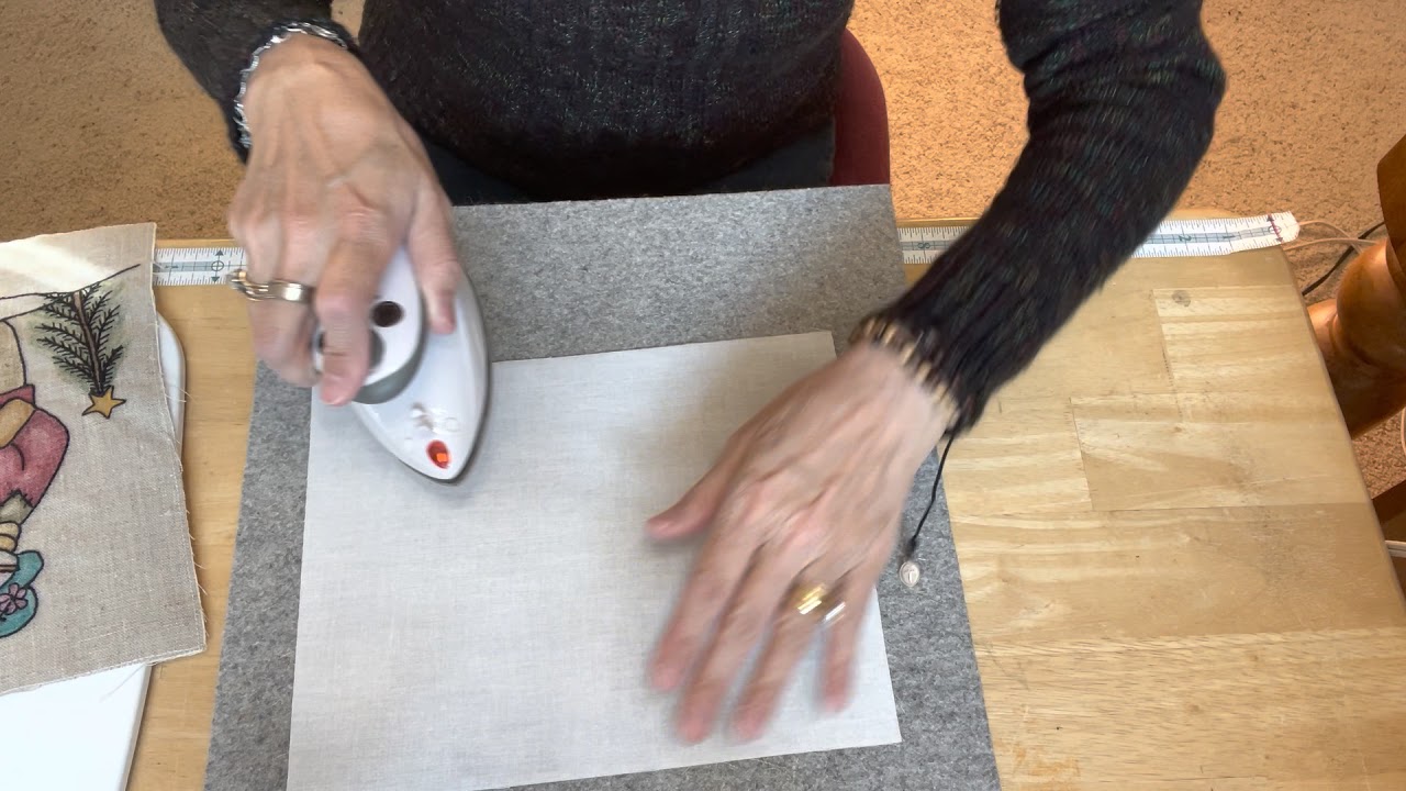 How to prepare pre printed linen block