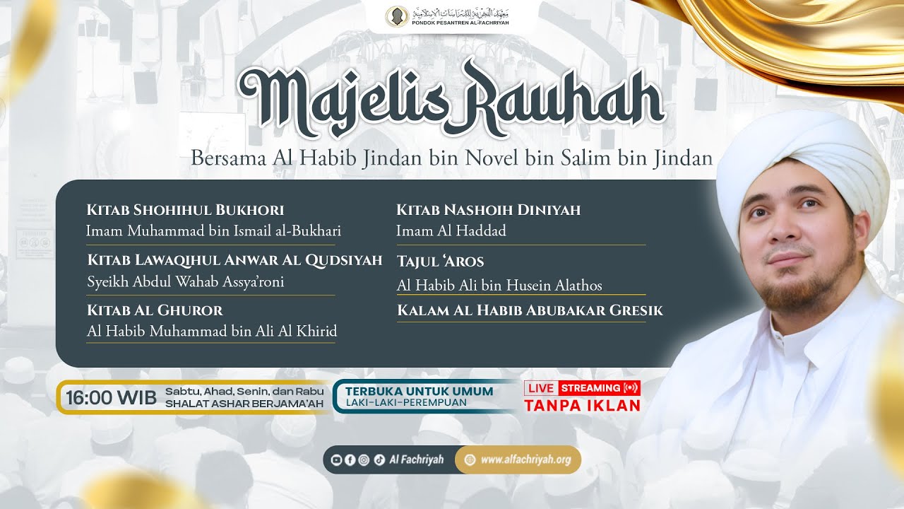 🔴RAUHAH Bersama Al Habib Salim bin Jindan | Sabtu, 03 Januari 2026