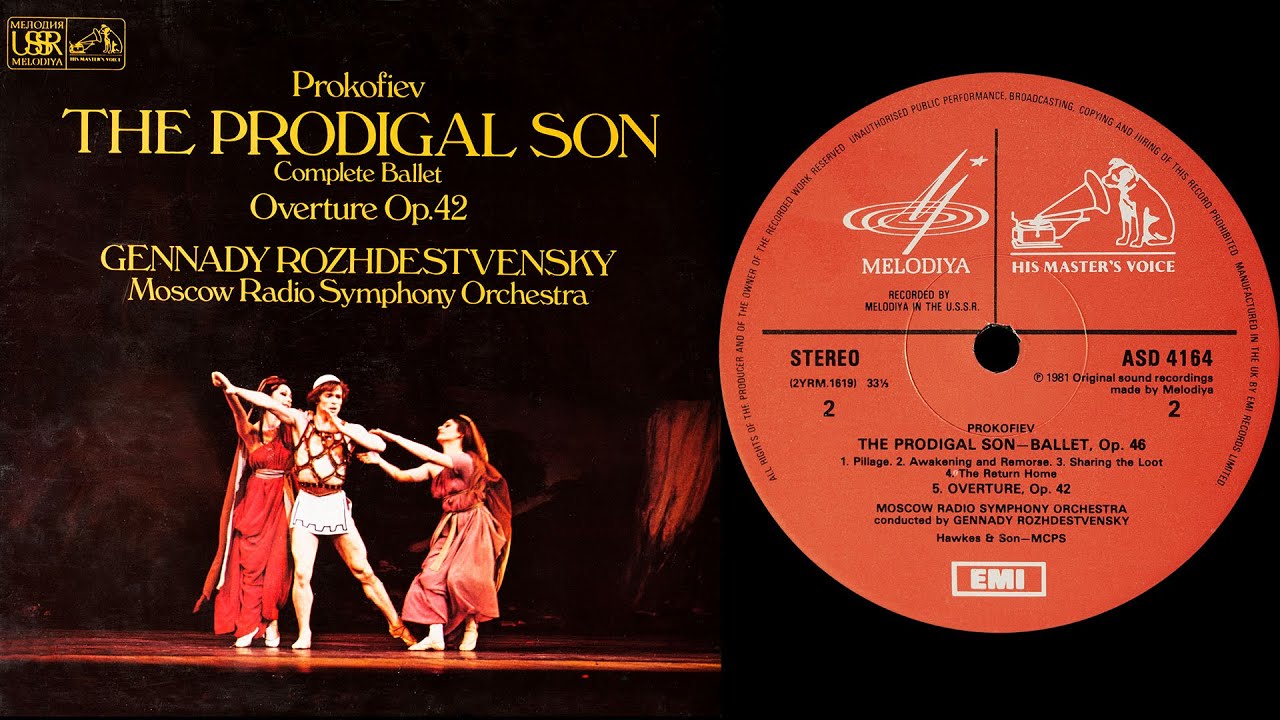Prokofiev: Overture Op.42 for Chamber Orchestra - Gennadi Rozhdestvensky / Moscow Radio SO (vinyl)