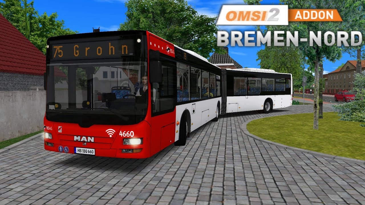 OMSI 2 Bremen Nord Linie 75 Richtung Grohn | Update 1.1 ☆ Let's Play OMSI 2 | #674
