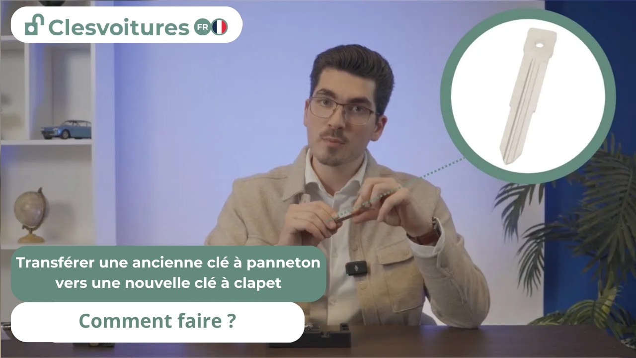 Transfert étape par étape  de la clé à panneton vers une nouvelle clé à cliquet