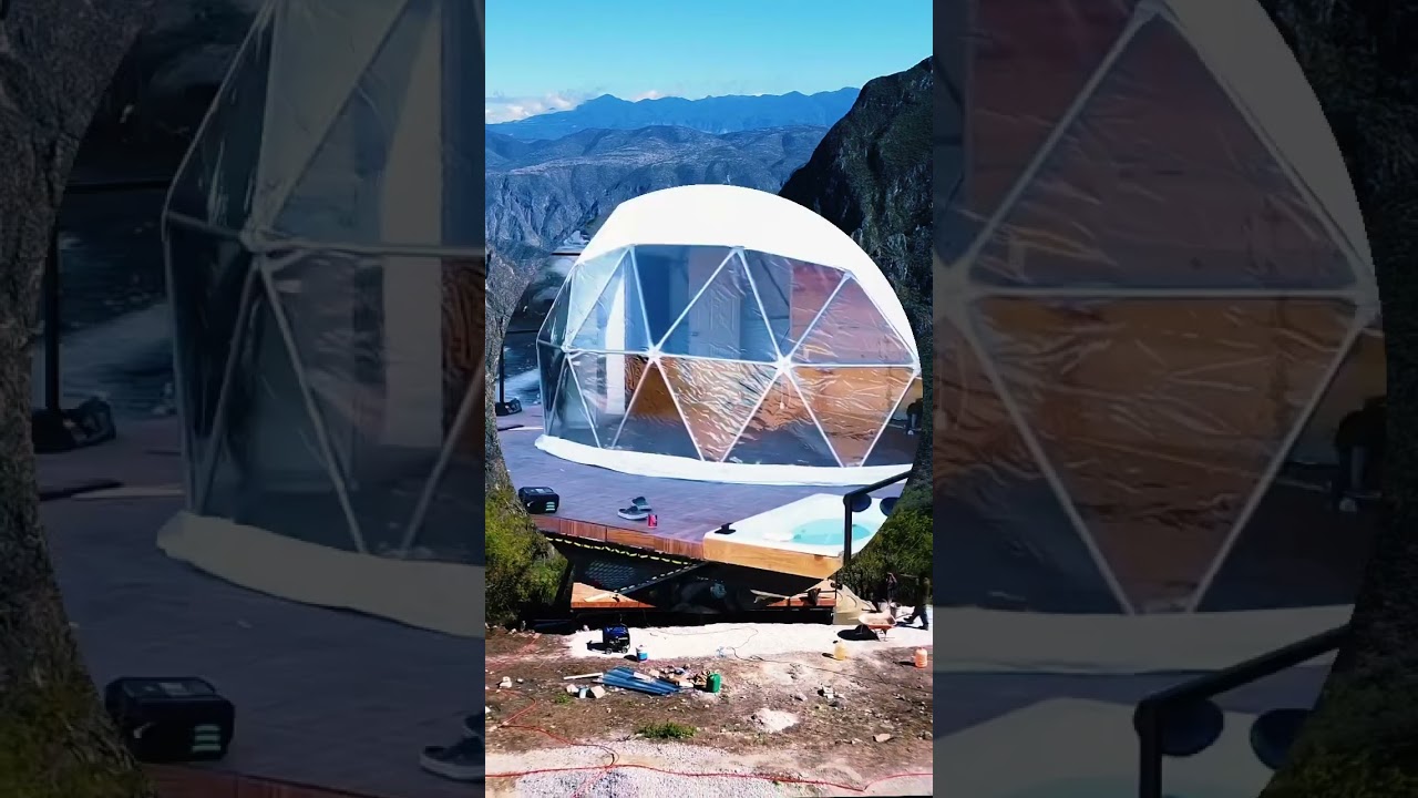 #glampings con vistas impresionantes🔥👁️✨#domosgeodesicos #glamping #glampingmexico #glampinglife