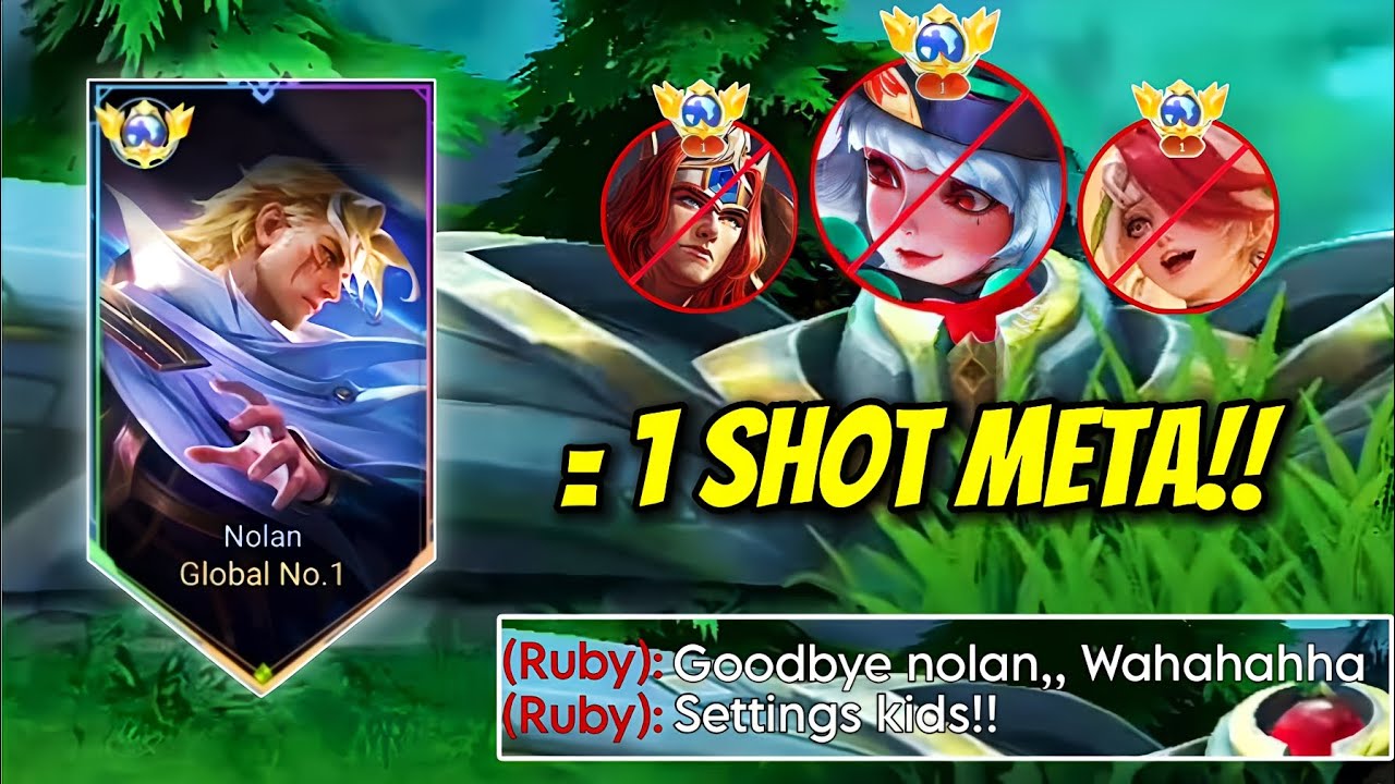 WTF DAMAGE!! NOLAN ONE SHOT BUILD AGAINST META HEROES!