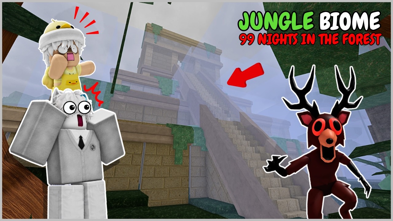 KITA MENCOBA MENJELAJAHI BIOME TERBARU DI 99 NIGHTS IN THE FOREST!!!