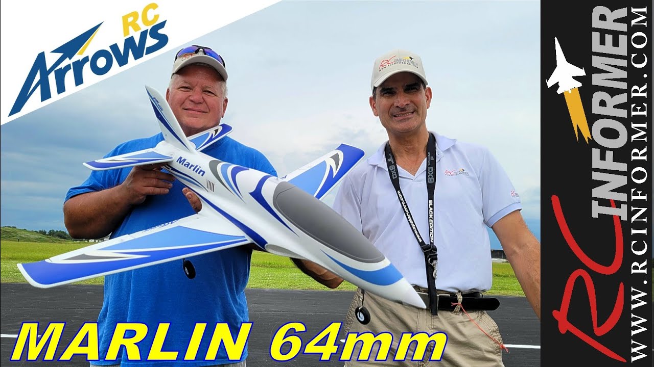 Steve & Rich fly the Arrows Marlin 64mm EDF Jet and LARKS RC By: RCINFORMER