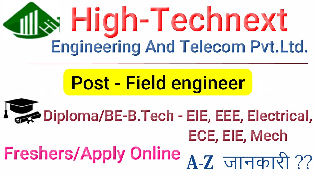 Freshers Job 2021|| Private jobs 2021||  || Salary-15000 - 22000 | Hightech Next Engineering Ltd.