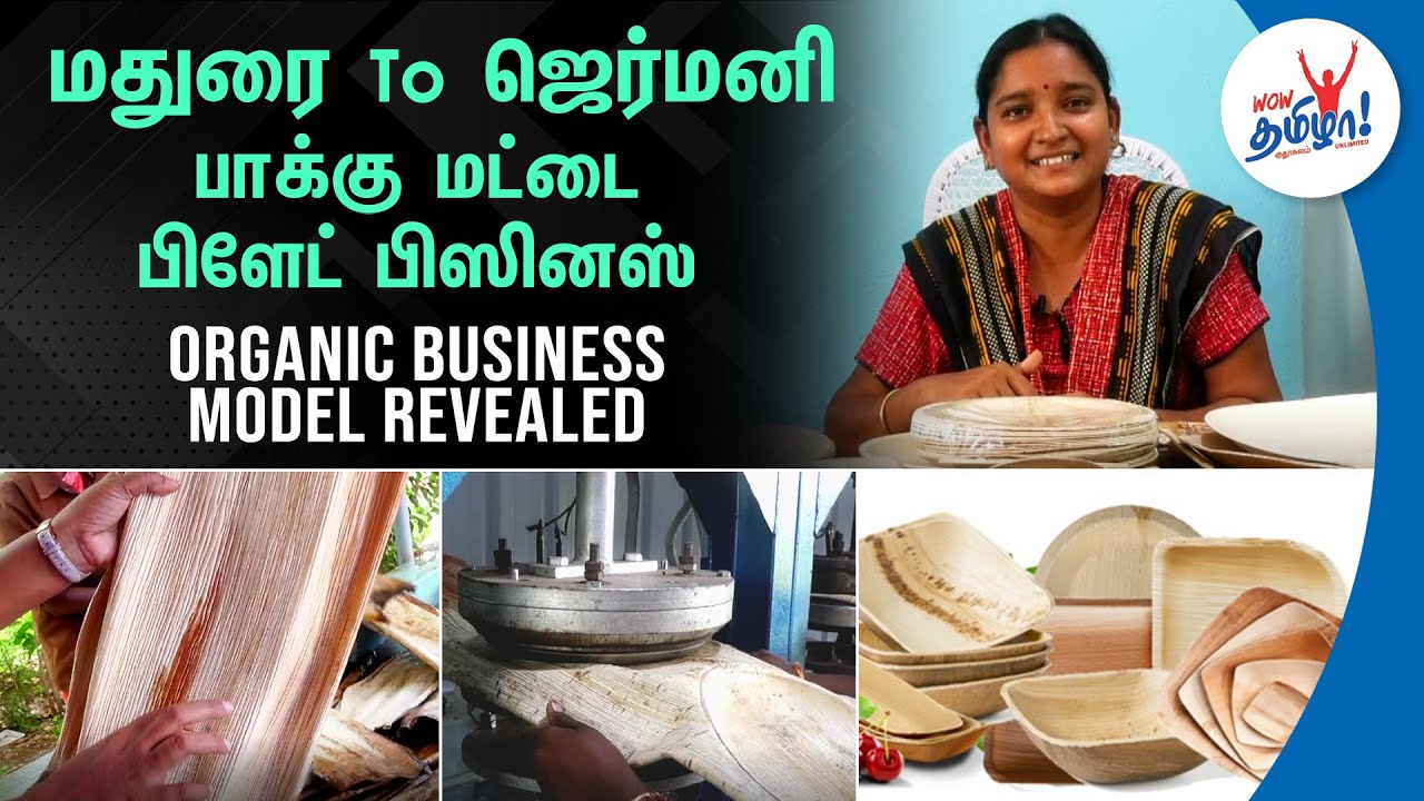 பாக்கு மட்டை பிளேட் பிஸினஸ் | Organic Business Model Revealed #organic #businessideas #madurai