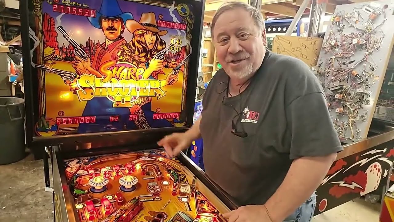 Godfather Gets Unboxed & James Bond Premium-plus rare SHARPSHOOTER 2 Pinball Machine TNT Amusements