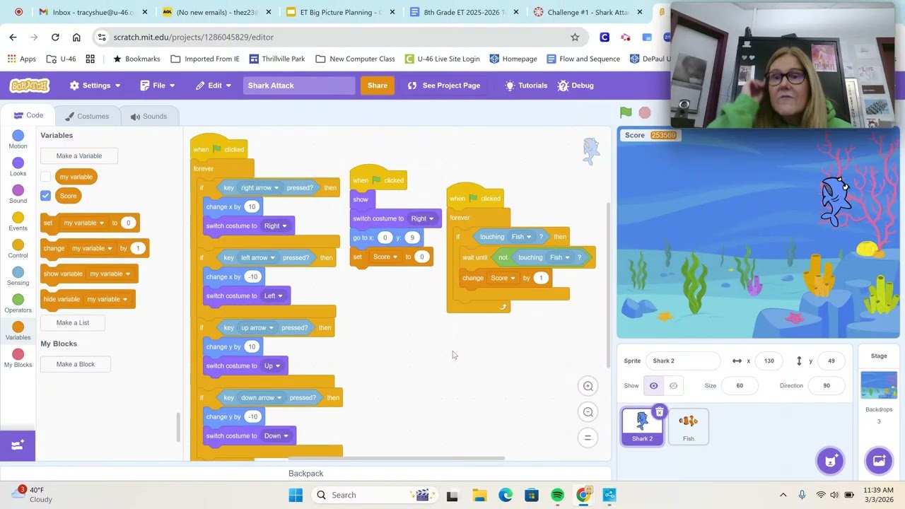 Coding Challenge #1 - Shark Attack - Video 2