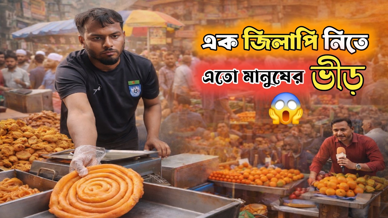😱 এমন জিলাপি বানানো দেখেননি! চকবাজার ইফতারের আসল চিত্র,পুরান ঢাকা,বিউটি লাচ্চি |#food #foodmarket