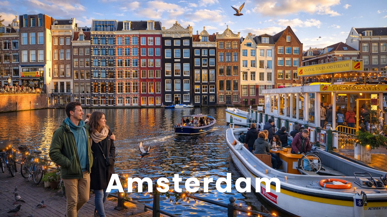 Amsterdam Walking Tour 🇳🇱 | Jordaan, A’DAM Lookout & Zaandam (4K)