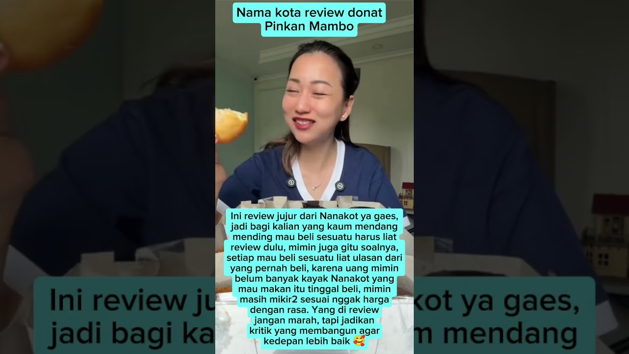 Nanakot review donat Pinkan Mambo #nanakot #pinkanmambo #donatpinkanmambo #fyp