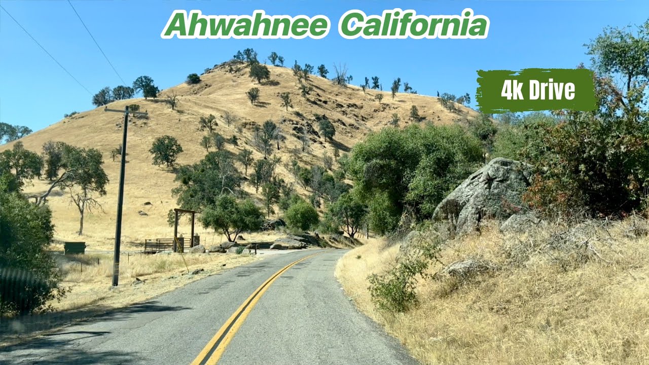 Driving around Ahwahnee California