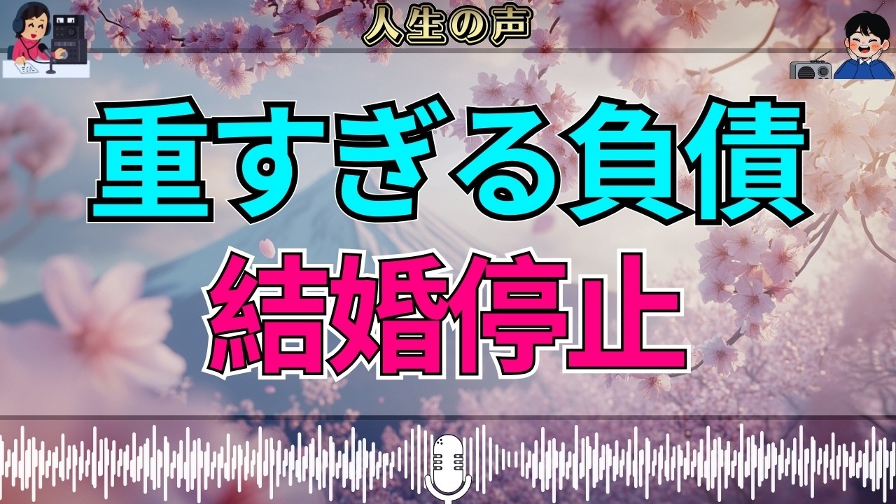 【テレフォン人生相談】結婚を止めた重荷——40歳、実家の借金が奪った未来
