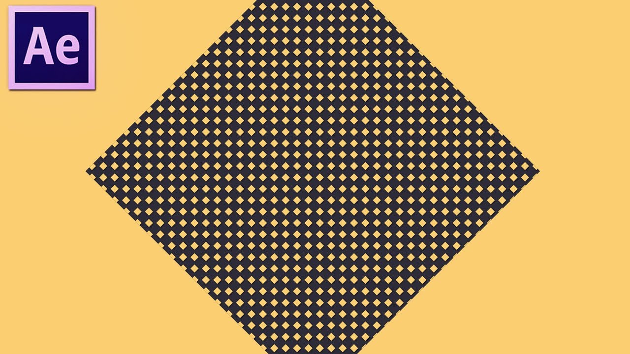 After Effects repeater in action - Creating a pattern inside another object 🔶