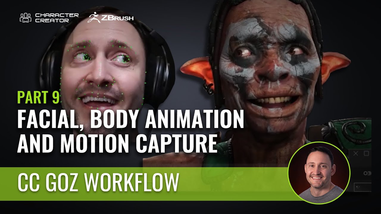 Add Facial Animation and AccuFace Mocap (Part 9/9) | Character Creator ZBrush Pipeline
