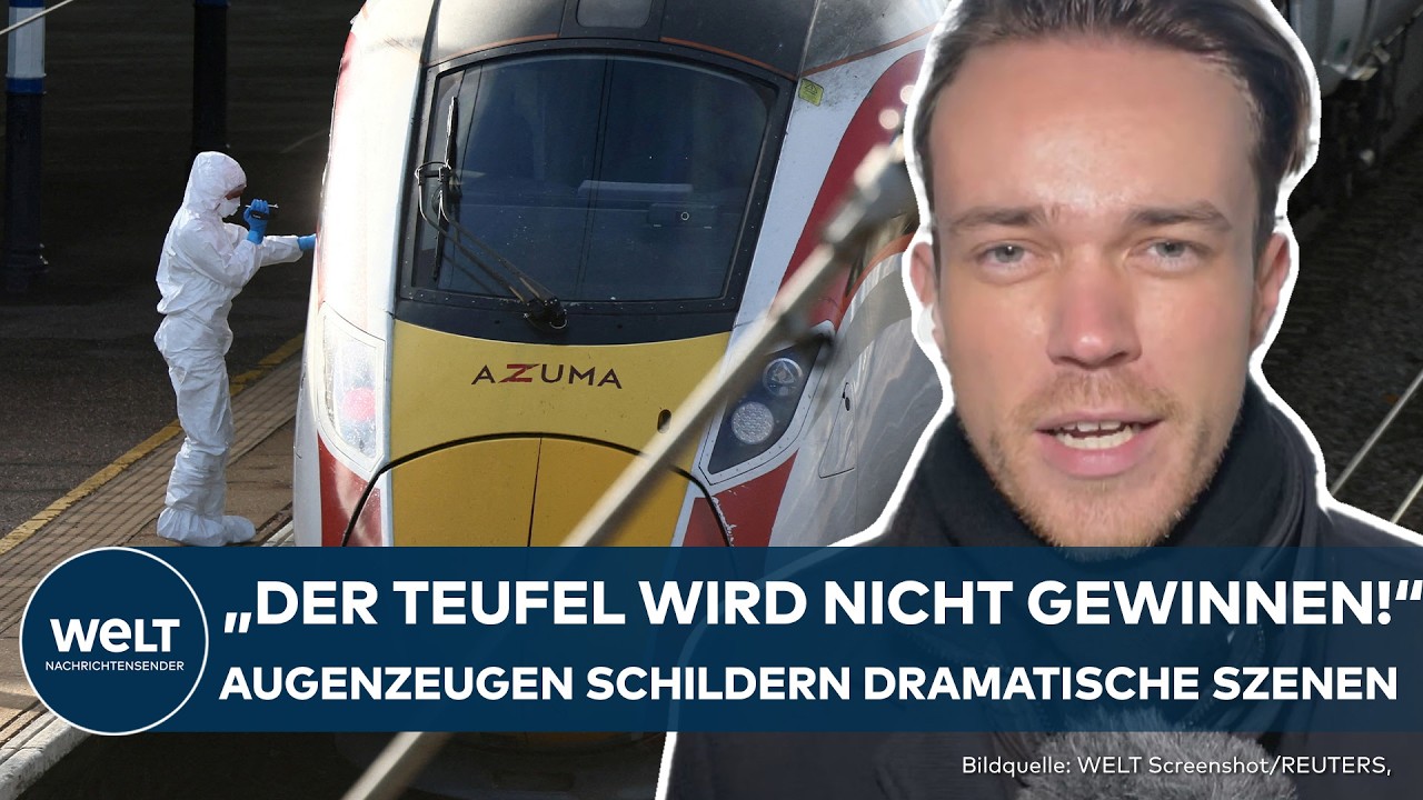 HUNTINGDON: Messerangriff im Zug nach London! Mann schreit: 