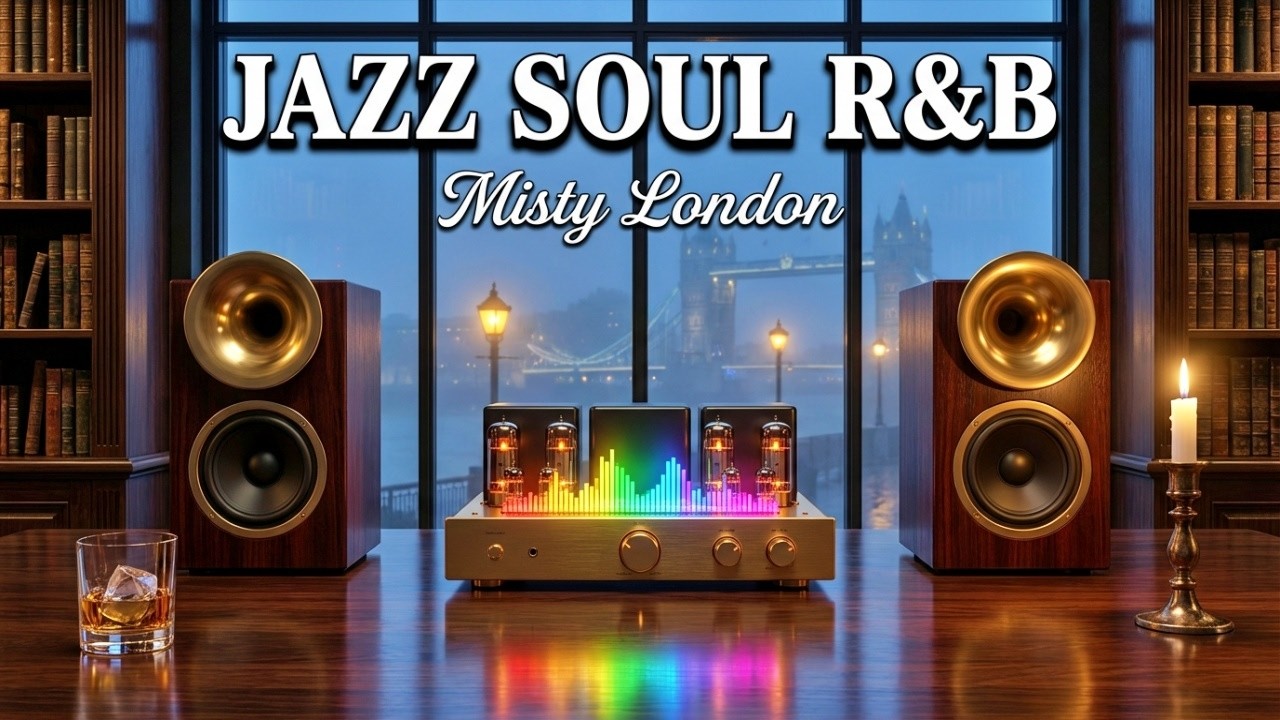 Smooth Jazz & Soulful R&B – Misty London Night for Deep Focus & Relaxation