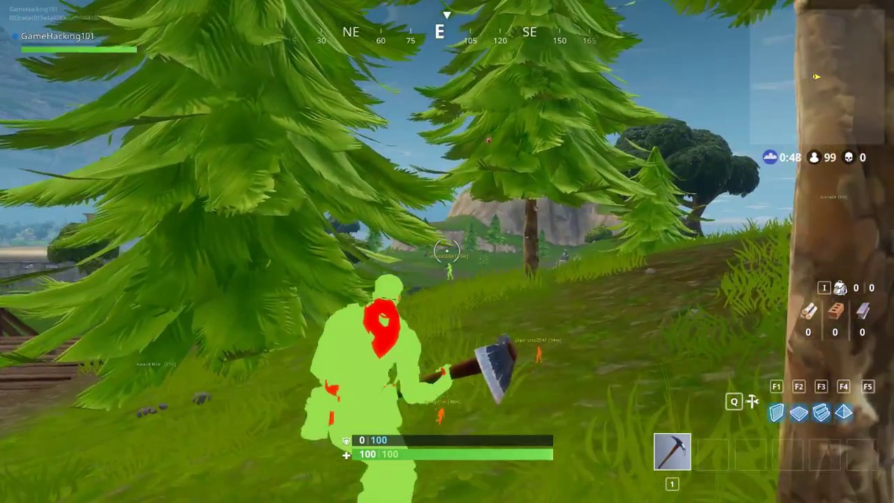 FULLY WORKING!!! FORTNITE HACK AIM BOT + CHAMS FREE