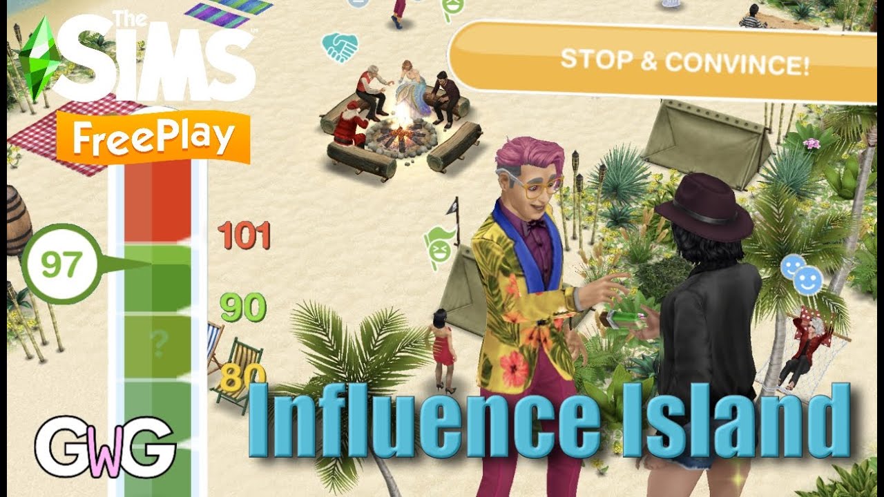 The Sims Freeplay- Guide to Influence Island