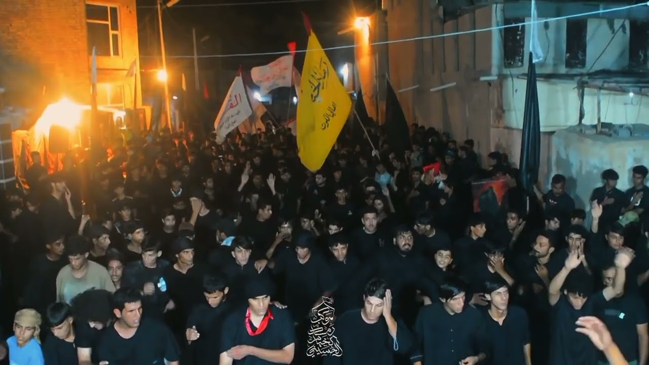 استعراض موكب رماد الخيام الحسيني في منطقة الشهداء || اهالي الكوت || يوم 6من محرم الحرام