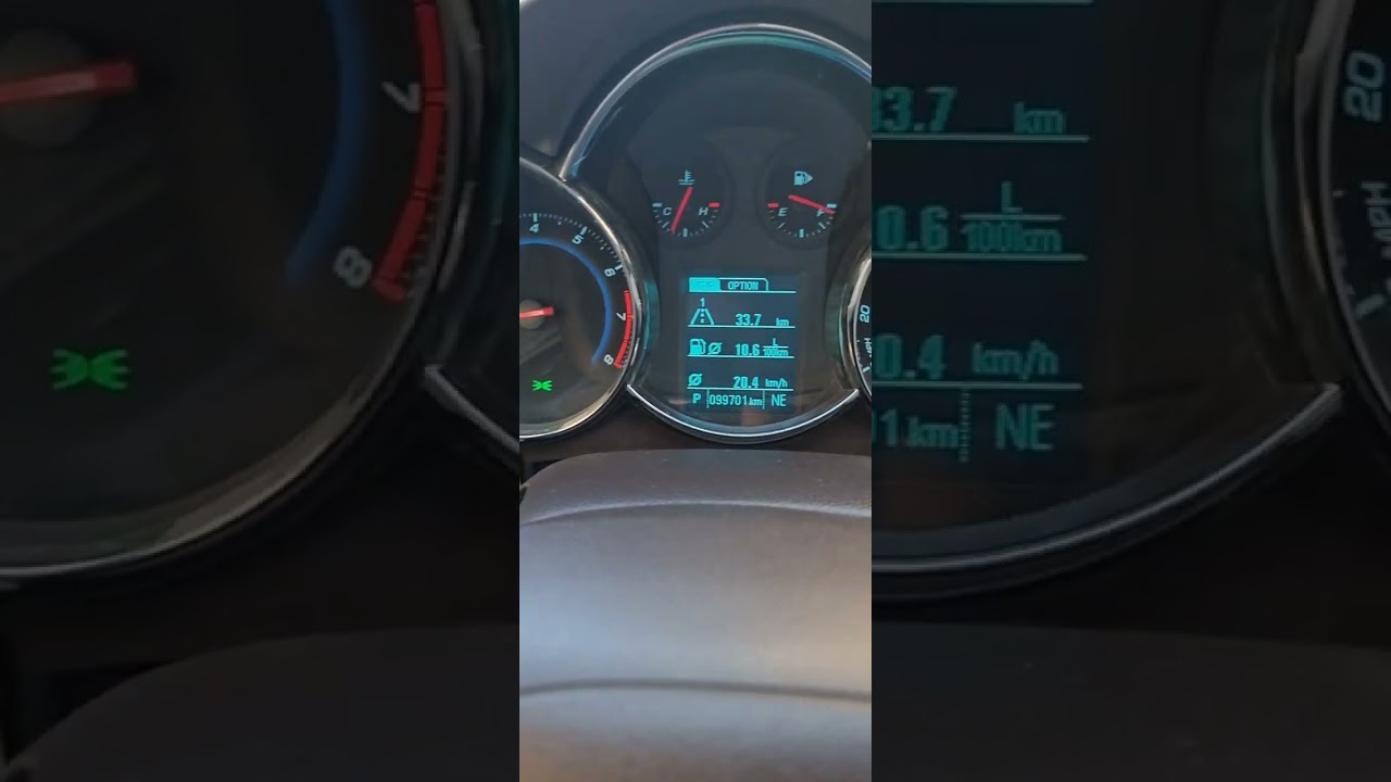 Chevrolet Cruze - Yağ dəyişmə müddəti və Yağ göstəricisinin sıfırlanması