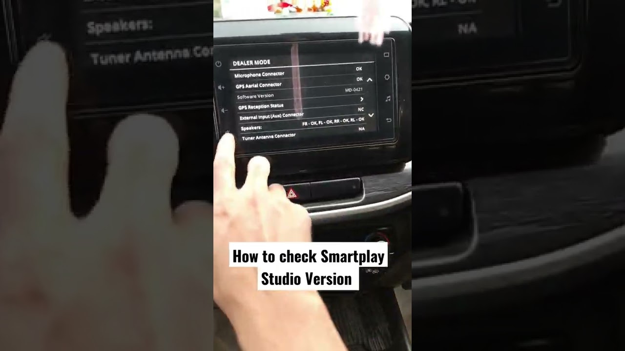 How to Check Smartplay studio version in Maruti Swift, Ertiga ,XL6 #shorts