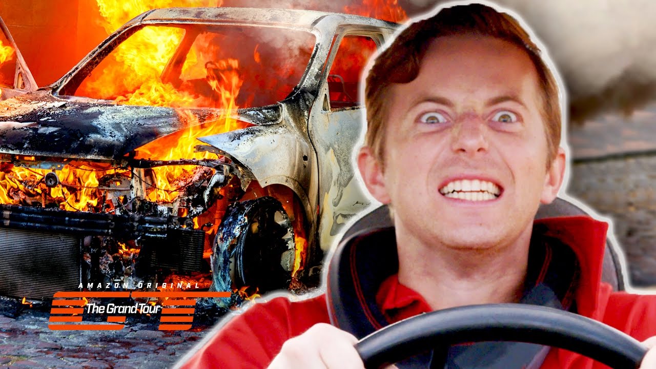 The Try Guys Crash Cars Into Each Other // Presented by The Grand Tour