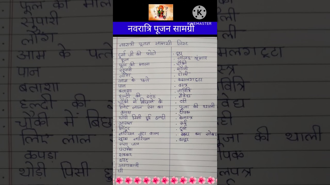 Navratri Pujan Samagri/नवरात्रि पूजन सामग्री/Gyan ki Pathshala